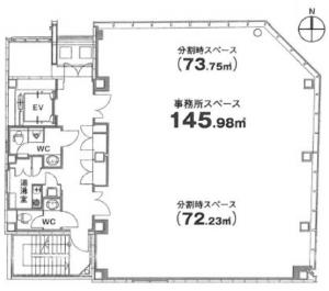 南船場秋山ビル基準階図面
