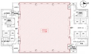 船場ダイヤモンドビル基準階図面