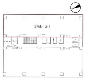 アクセス谷町ビル３階間取り図