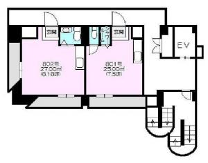 一久ビル新館８階間取り図