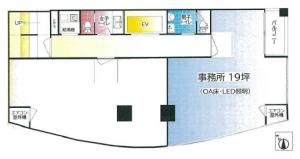 ＴＴＮ南新町ビル６階間取り図