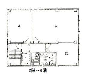 布亀ビル基準階間取り図