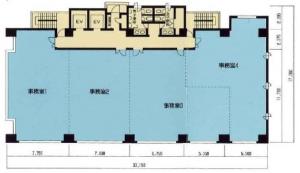 おおきに南船場ビル基準階間取り図