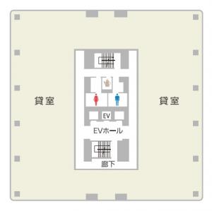 ＬＵＣＩＤ　ＳＱＵＡＲＥ　ＵＭＥＤＡ（ルーシッドスクエア梅田）基準階間取り図