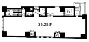 フクヤビル基準階間取り図