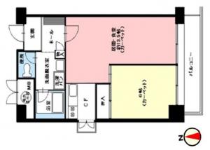 堂島アーバンライフ７階間取り図