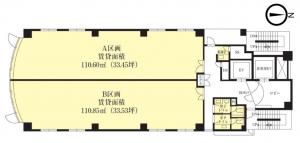 ＶＯＲＴ御堂筋本町Ⅱ基準階間取り図
