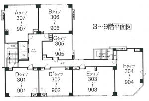 サムティインテリジェンスビル基準階間取り図