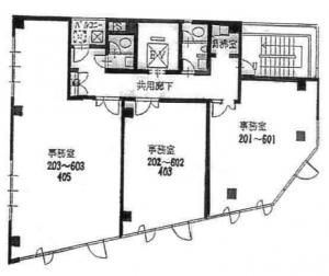 Ｔ・Ｔビル基準階間取り図