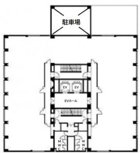 姫路大同生命ビル基準階図面