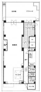 内本町グリーンビル基準階間取り図