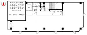 清洲江坂ビル基準階間取り図