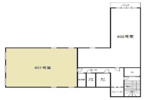 堺筋山忠ビル６０１号室間取り図