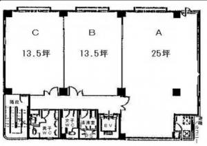 森田ビル基準階間取り図
