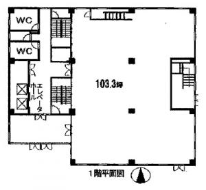 いずみビル１階間取り図