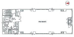 ＫＣＩ平野町ビル基準階間取り図