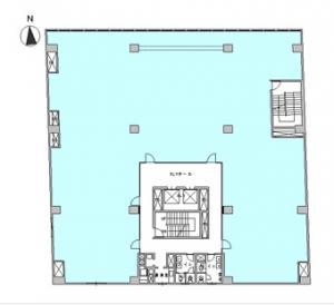 扇町パークビル基準階間取り図