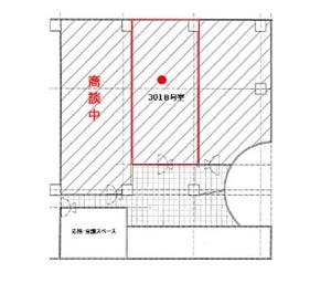 西本町ソーラービル３階間取り図