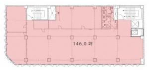 セントピア大阪ビル基準階間取り図
