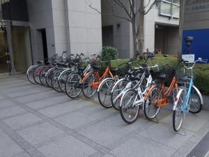 扶桑道修町ビル駐輪スペース