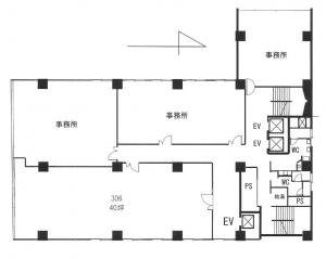 丸忠第３ビル３階間取り図