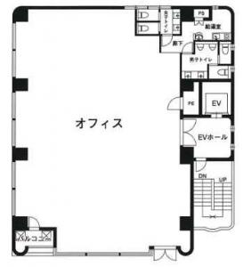 ａｓｓｅｓｓ大手通ビル基準階間取り図