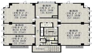 エッグビル第三江坂基準階図面