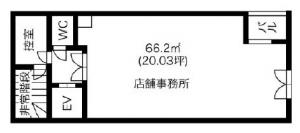 あべのビル基準階間取り図