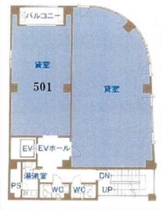 グランドールビル５階間取り図