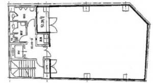 東高麗橋公洋ビル基準階図面