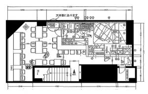 ＳＡＫＵＲＡ ＳＨＩＮＳＡＩＢＡＳＩ ビル地下１階間取り図