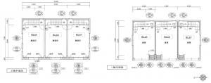 江坂2丁目コンパクトオフィス(CUBE)基準階図面