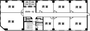 第二中島ビル基準階図面