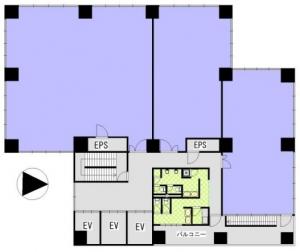 淀川６番館ビル基準階間取り図