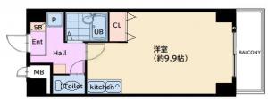 中津栄マンション基準階図面