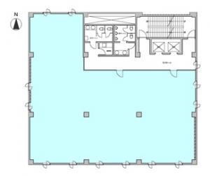 南森町パークビル基準階間取り図