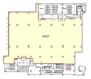 センバフロントビル基準階間取り図