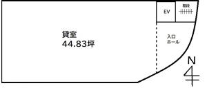 現代茨木市駅前ビル基準階図面