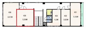 有恒ビル４階間取り図