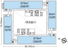 新宿ＮＳビル基準階図面