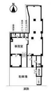 アバンダント釣鐘ビル１階間取り図