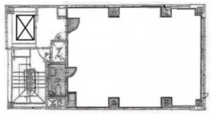ＥＸＡ南新町ビル基準階間取り図