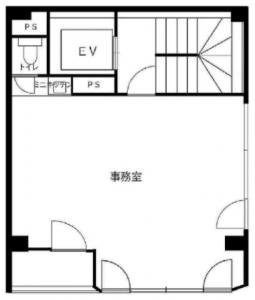 備後町ヨリフジビル基準階間取り図