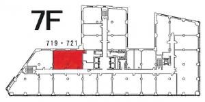 堂島ビルヂング７階間取り図