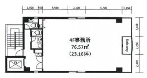 双竜ビル４階間取り図