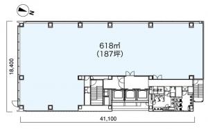 新大阪フロントビル基準階間取り図