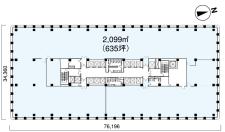 三菱ビル基準階図面