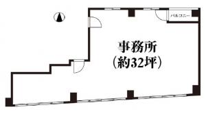 コウダイ肥後橋ビル４階間取り図