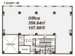 伏見ＫＡＮＢＥビル基準階図面