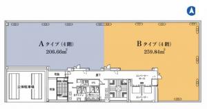 八光心斎橋ＡＩＲビル基準階間取り図